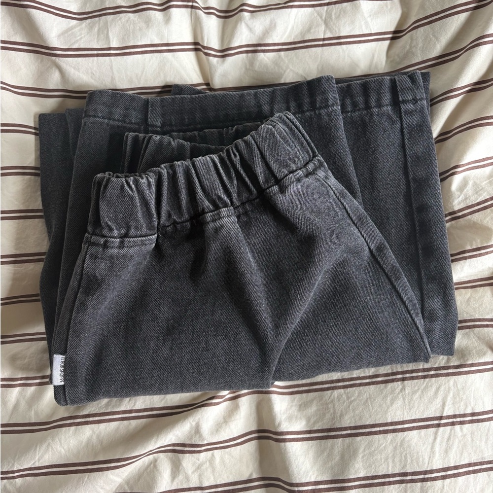 Le Bon Shoppe Arc Pants in Black Canvas Denim Size Medium